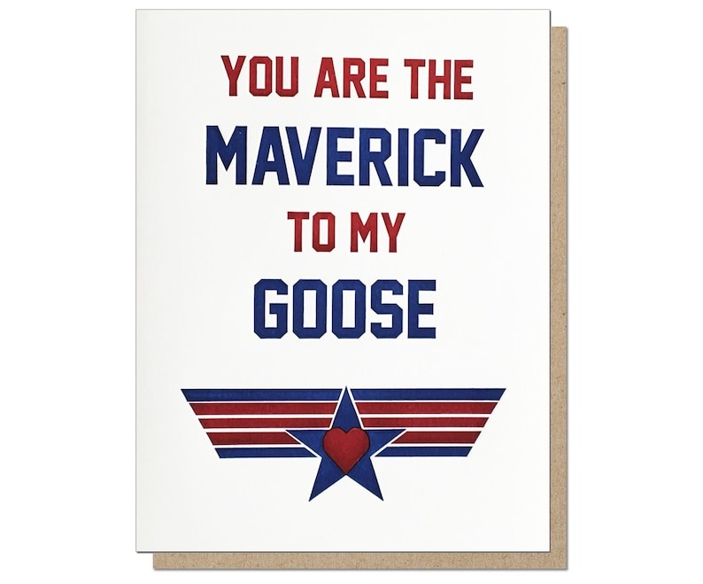 top gun valentine\'s day card