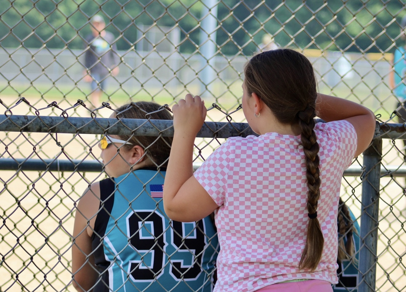 My sisters at softball