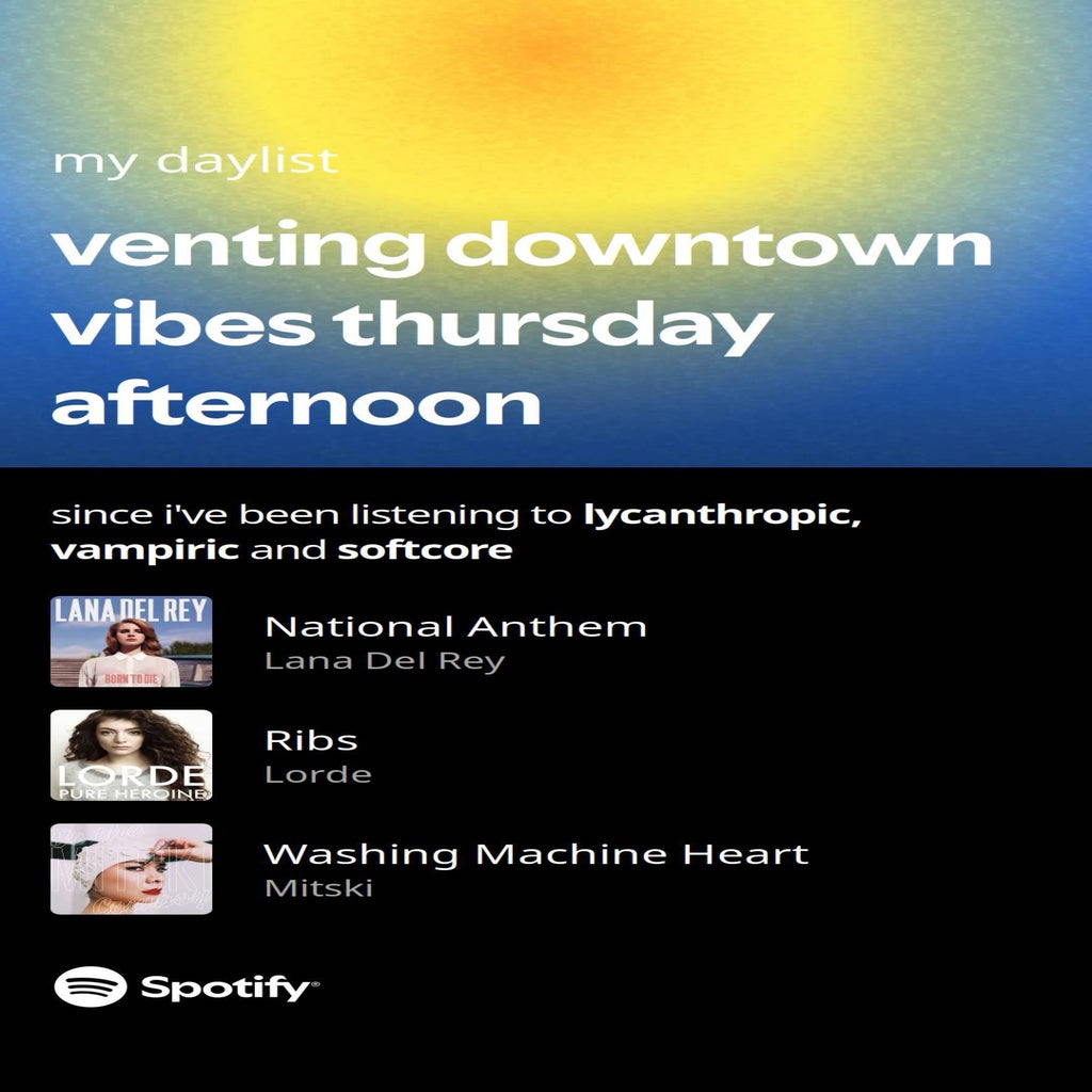 screenshot of spotify daylist