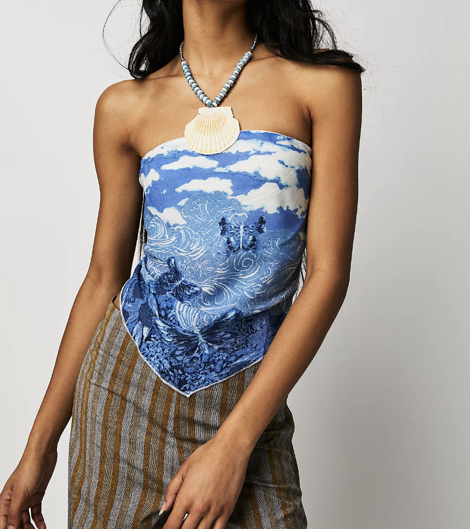 bandana top for greece girl aesthetic