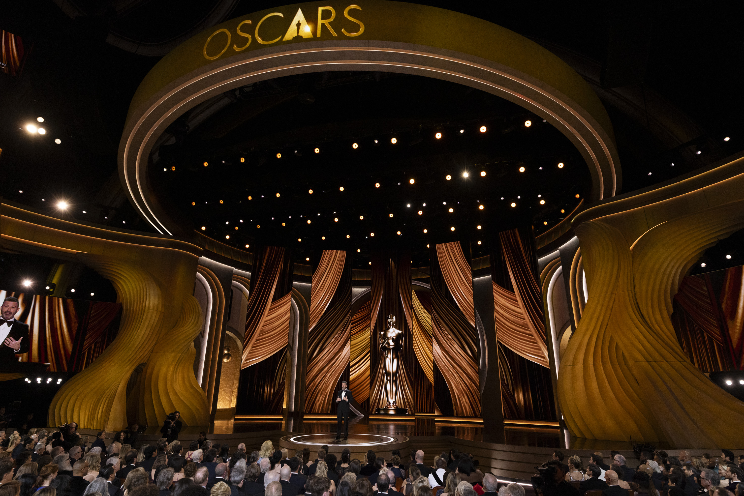 THE OSCARS – The 96th Oscars held on Sunday, March 10, 2024, at the Dolby® Theatre at Ovation Hollywood and televised live on ABC and in more than 200 territories worldwide. (Disney/Frank Micelotta) JIMMY KIMMEL