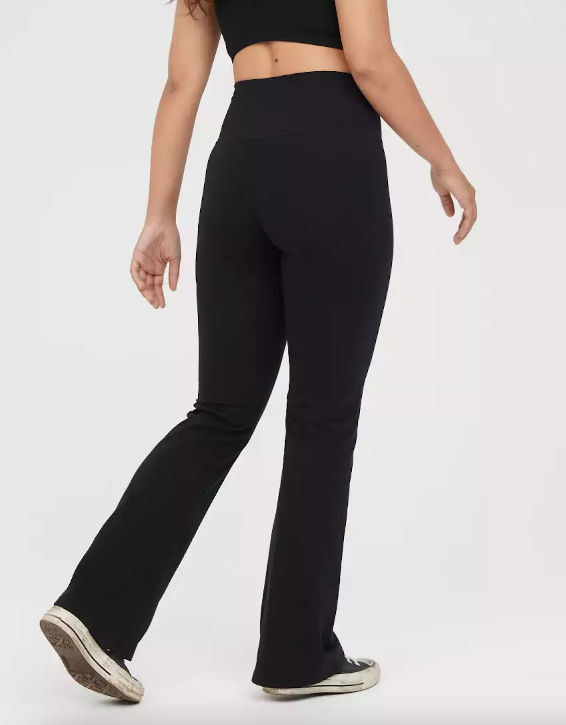 black flare leggings college clothing essentials