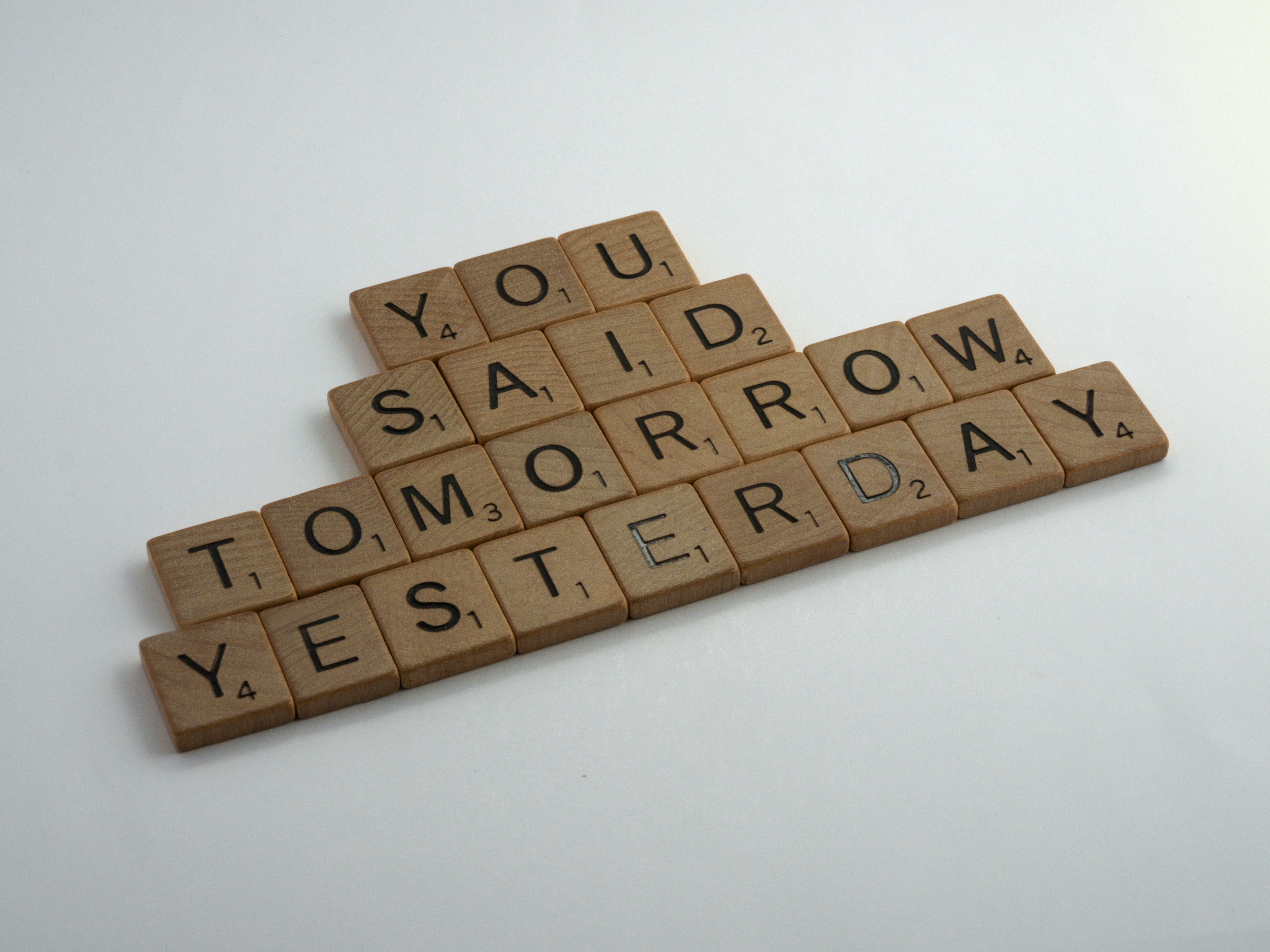 letter blocks used to make a quote