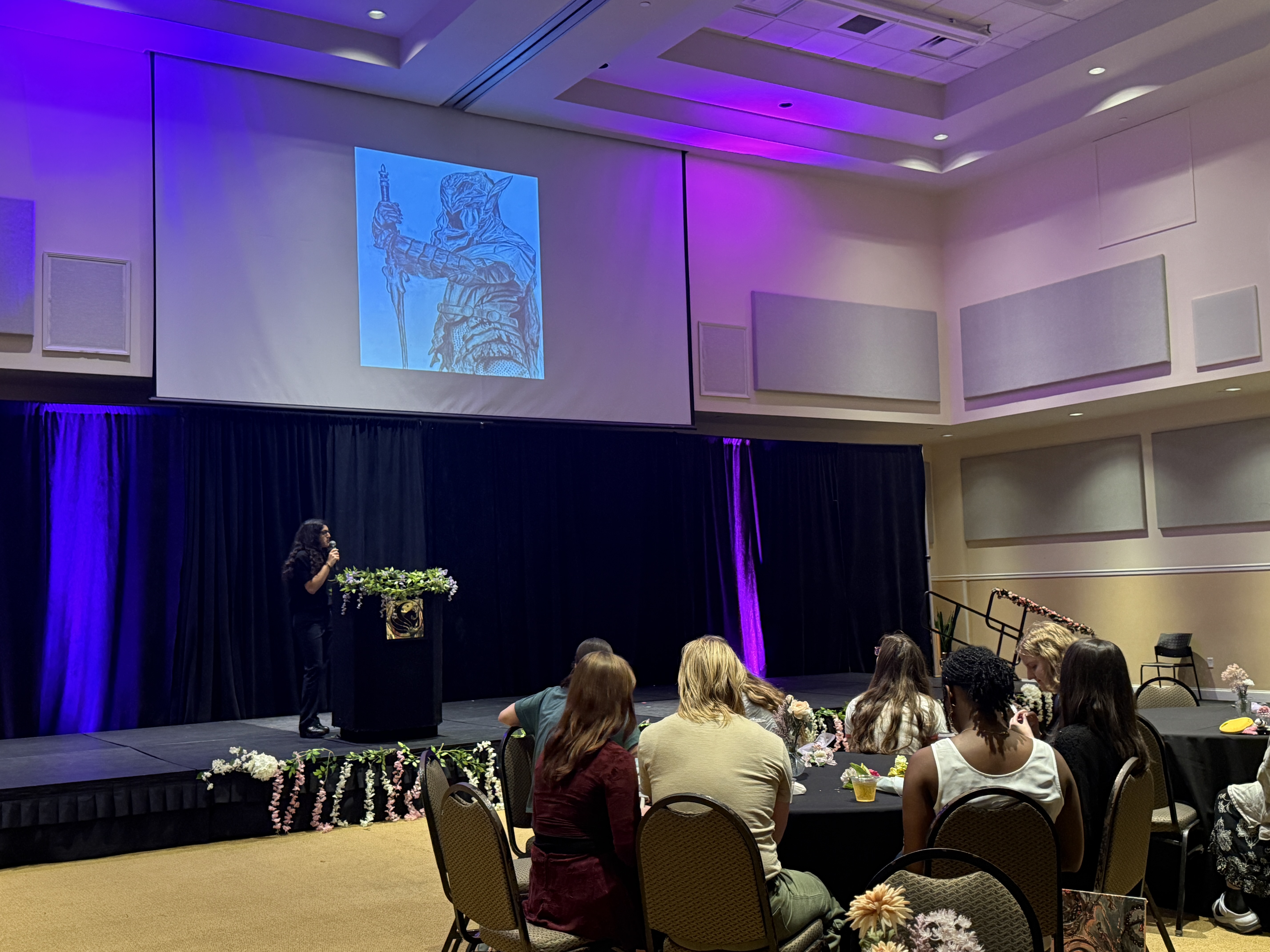 interdisciplinary major and senior Mia Rivero’s artwork titled “Artorias.”