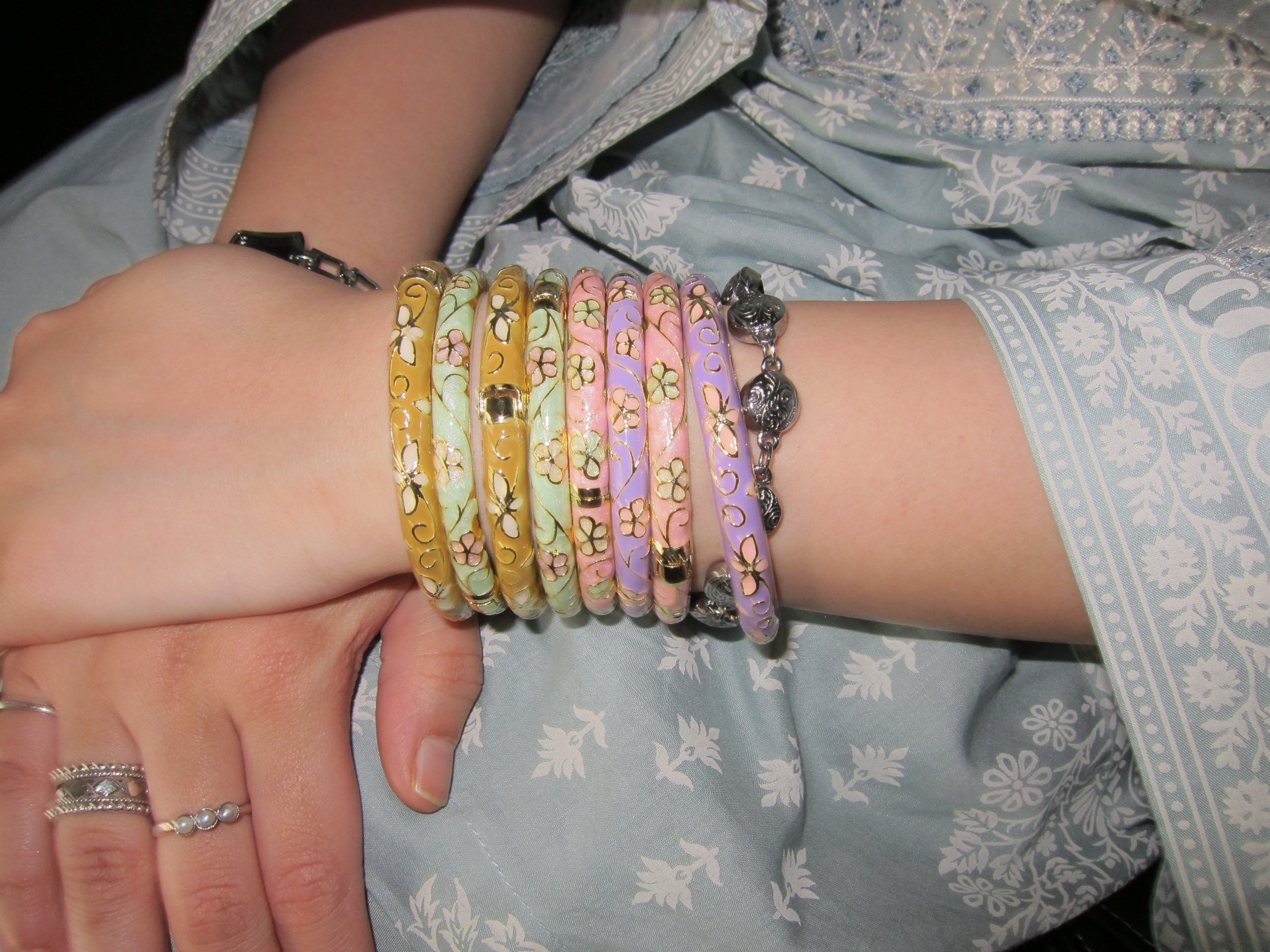 Girl wearing bangles