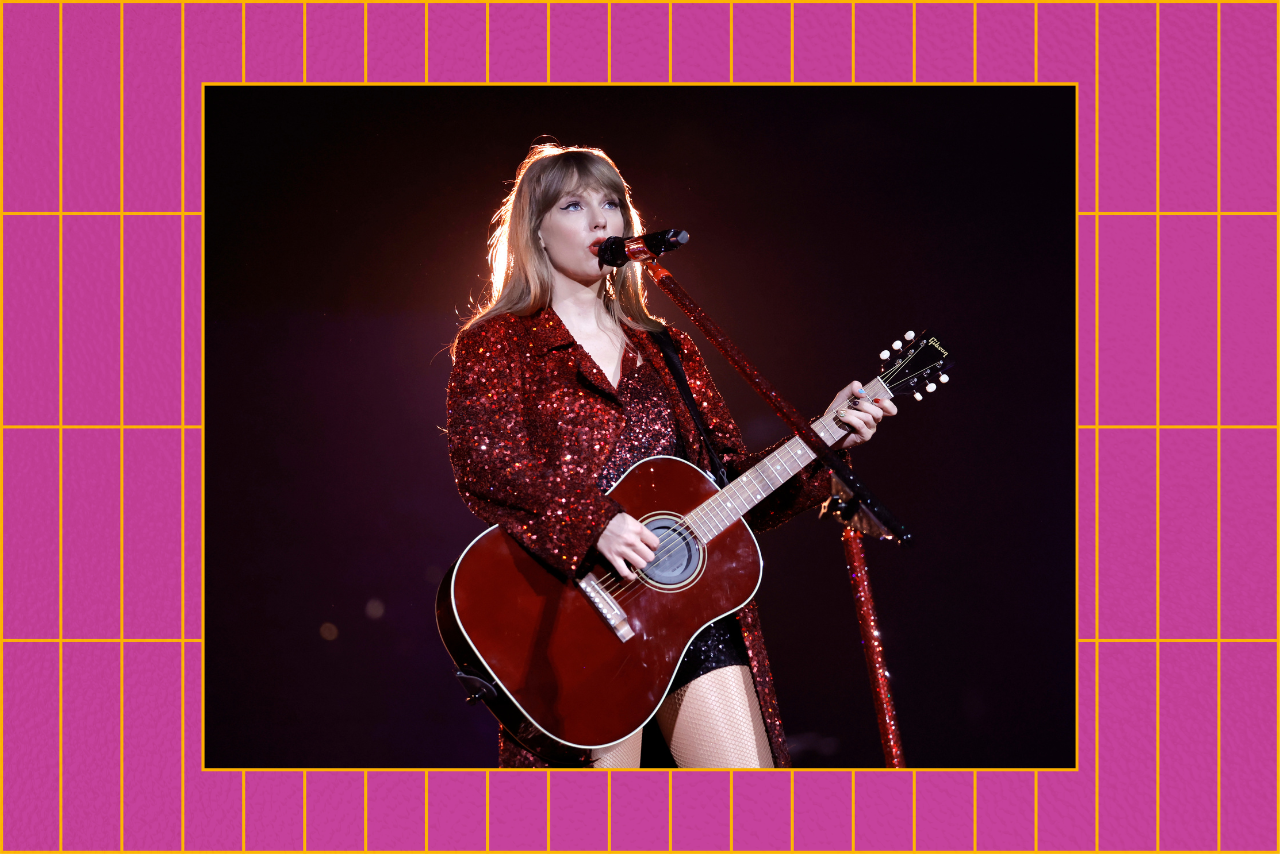 Taylor Swift performing on the Eras Tours