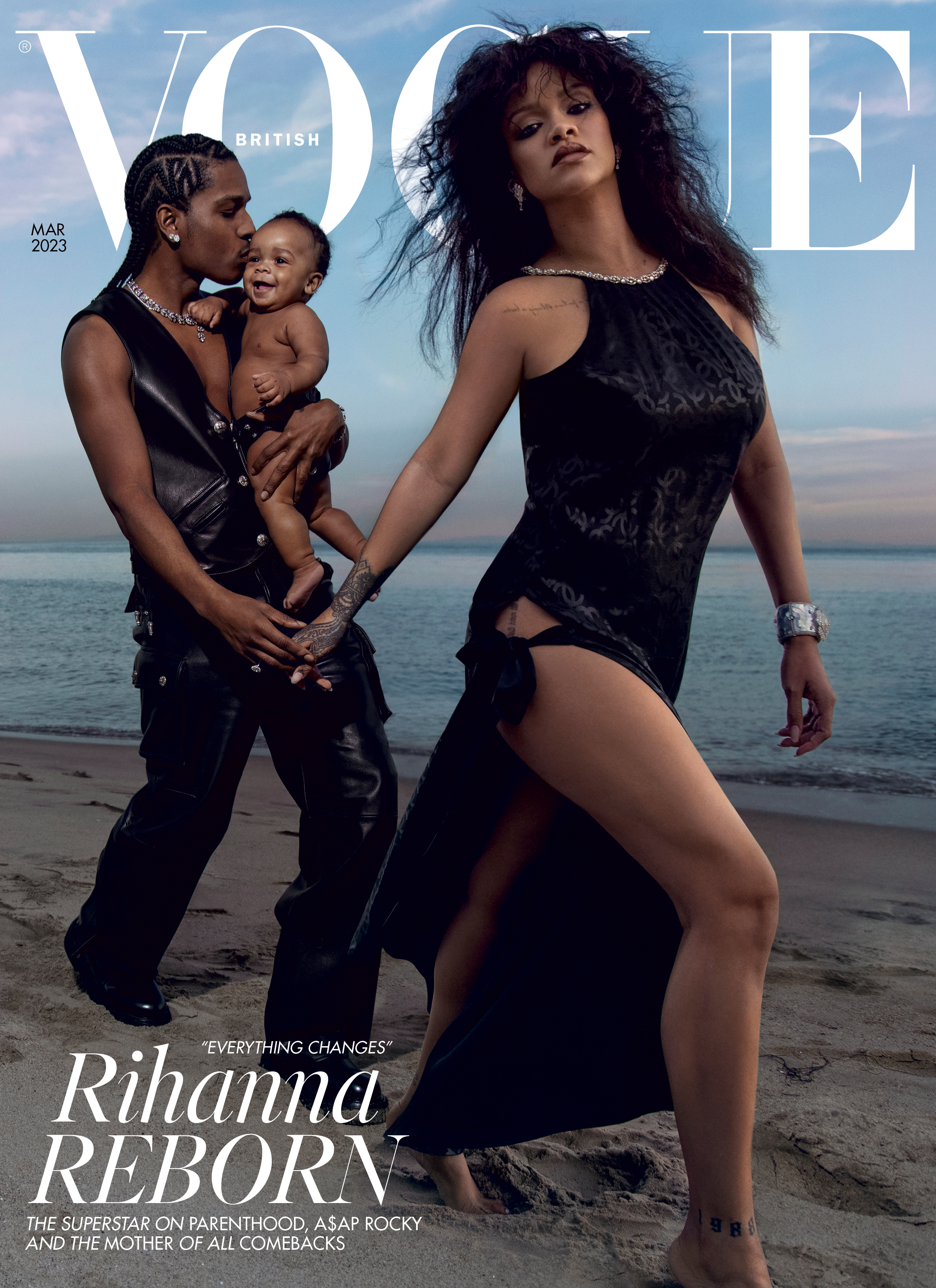 rihanna british vogue march 2023 cover