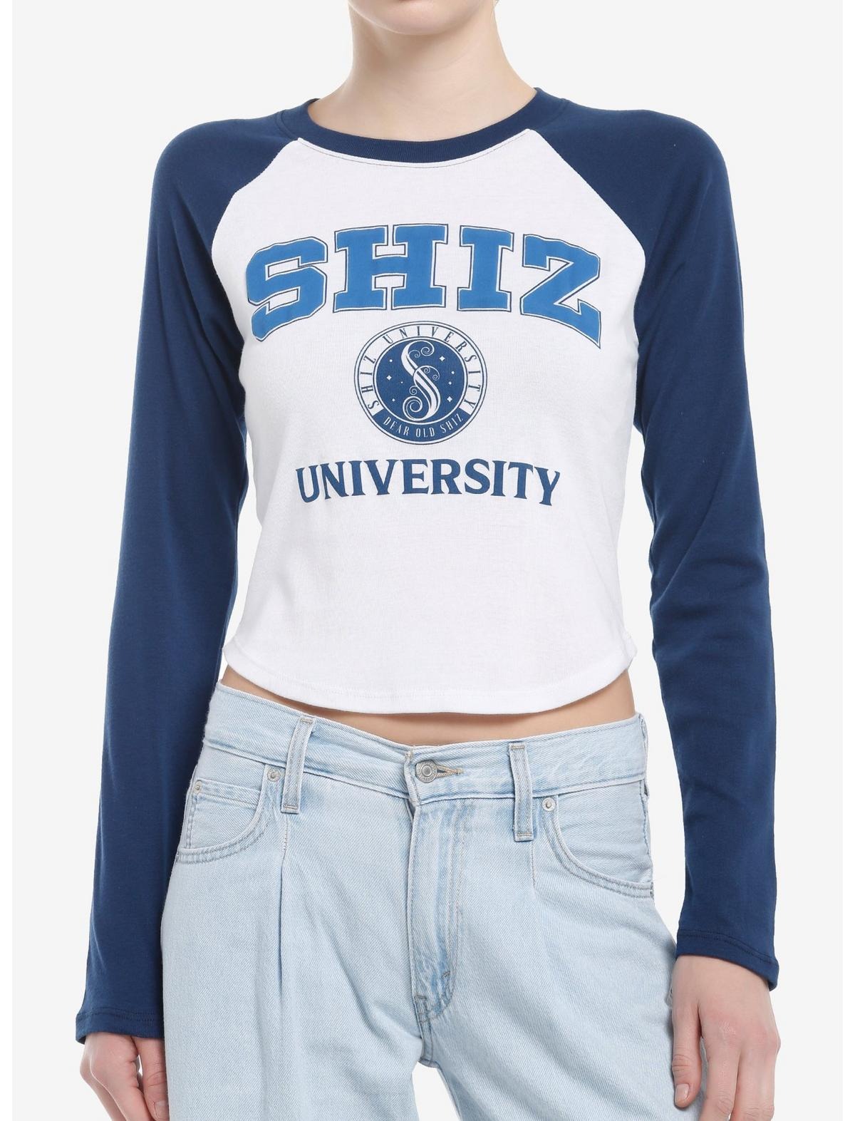Hot Topic Wicked Shiz University Girls Raglan Long-Sleeve Top