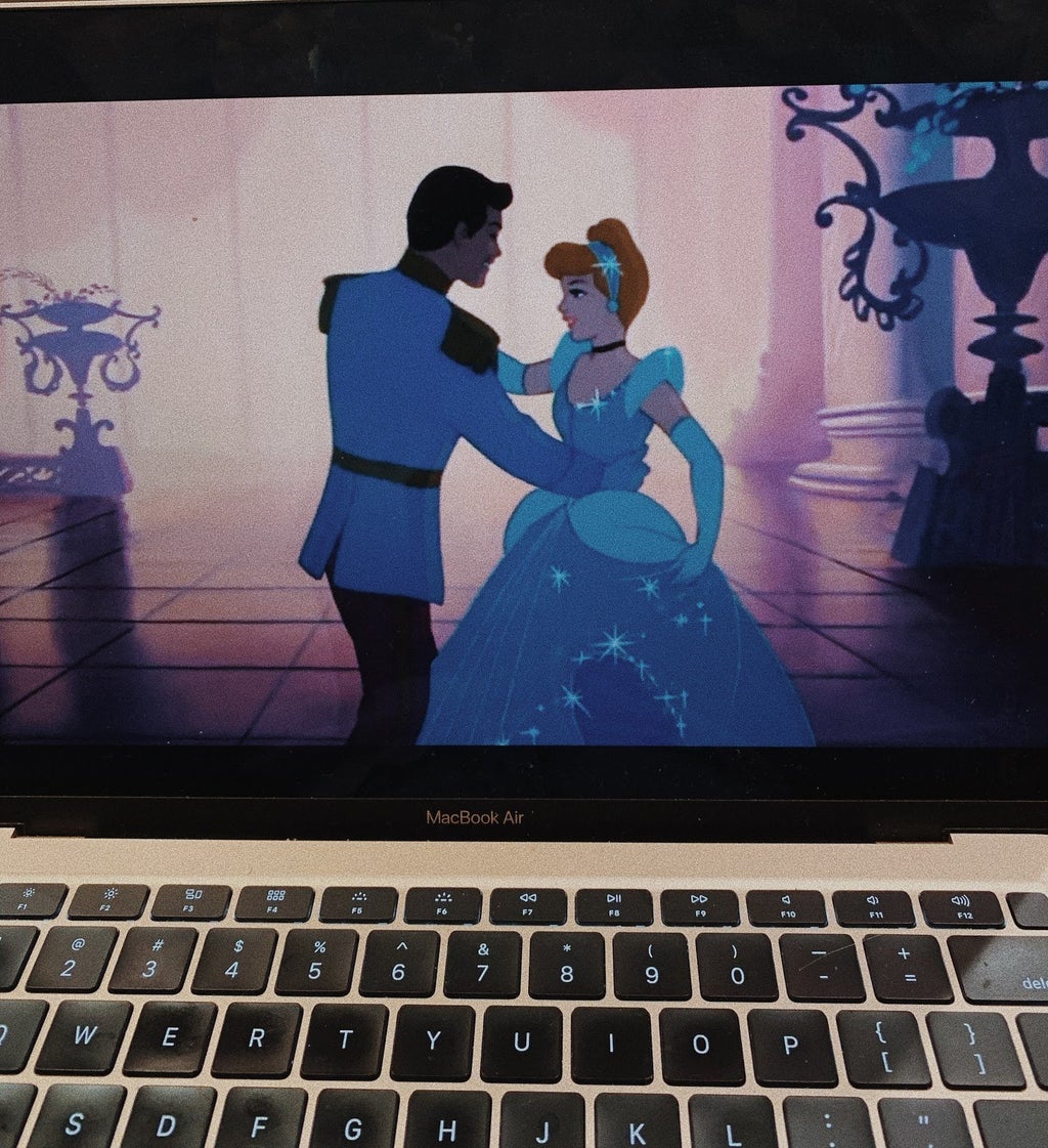 Cinderella on Laptop