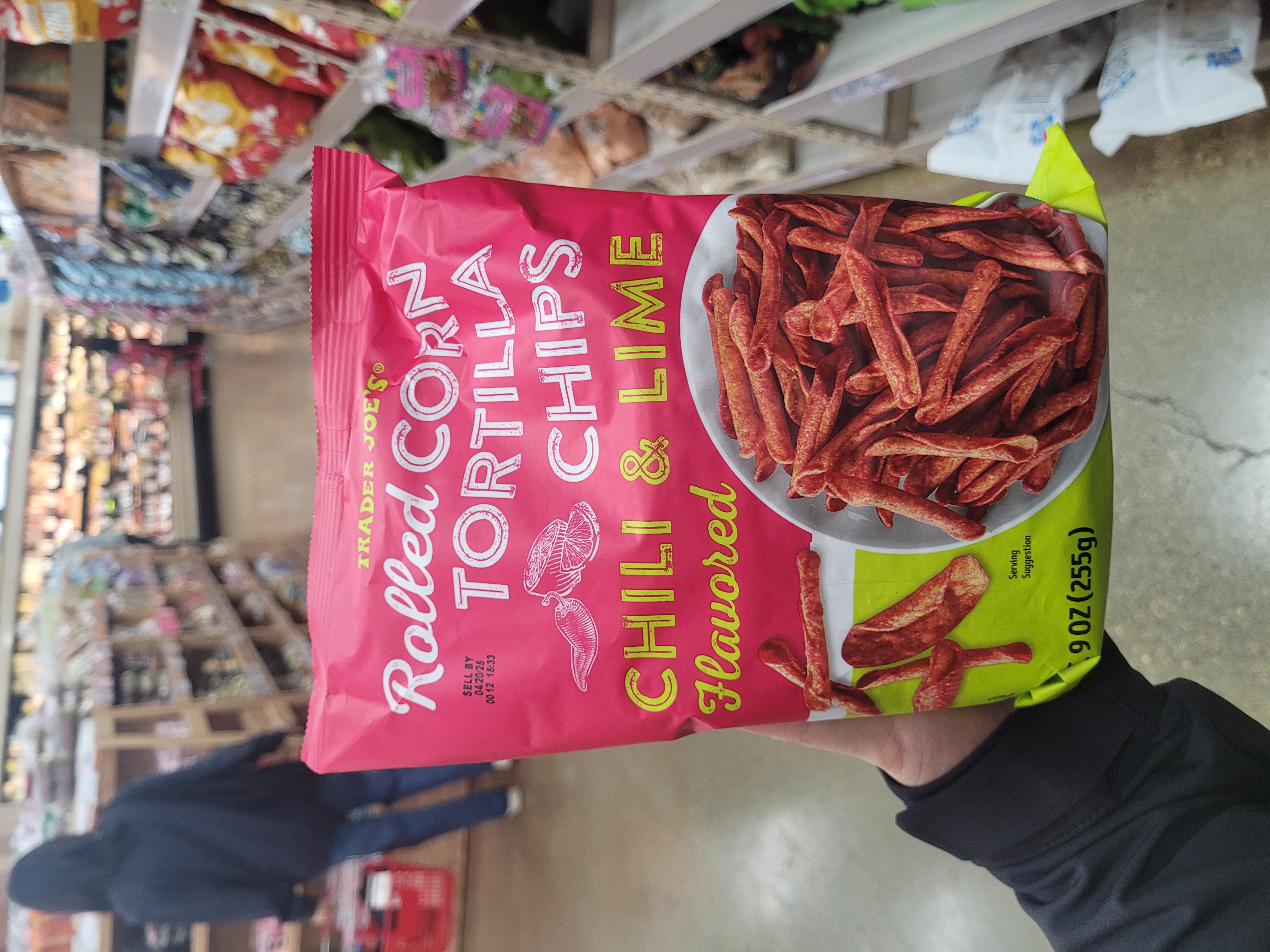 rolled corn chili lime tortilla chips