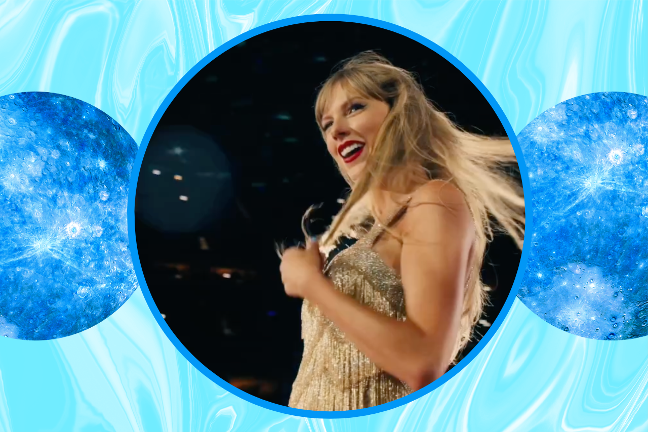 Taylor Swift performing during her \'Eras Tour\'