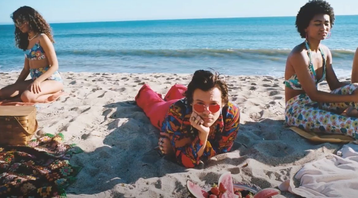 Harry Styles Watermelon Sugar Music Video by Columbia