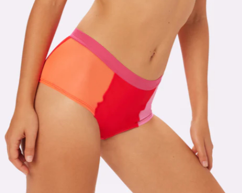 pink and orange boyshort panties
