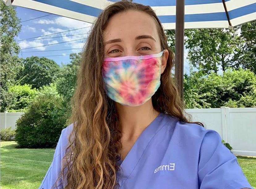 Girl in Tie Dye Mask