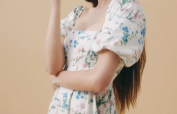 Hill House Matilda Dress in Spring Chintz Cotton, floral dress