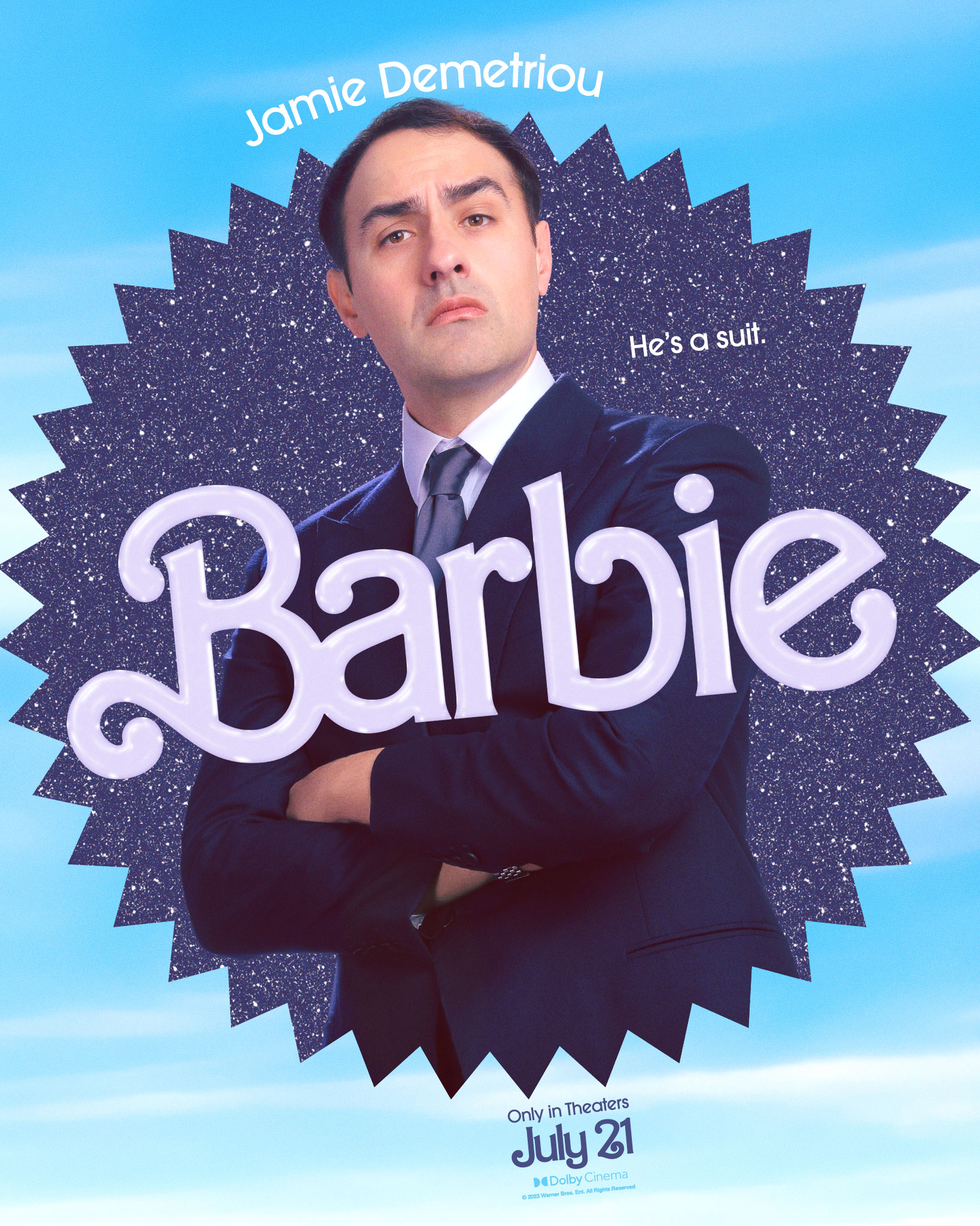 jamie demetriou in barbie movie