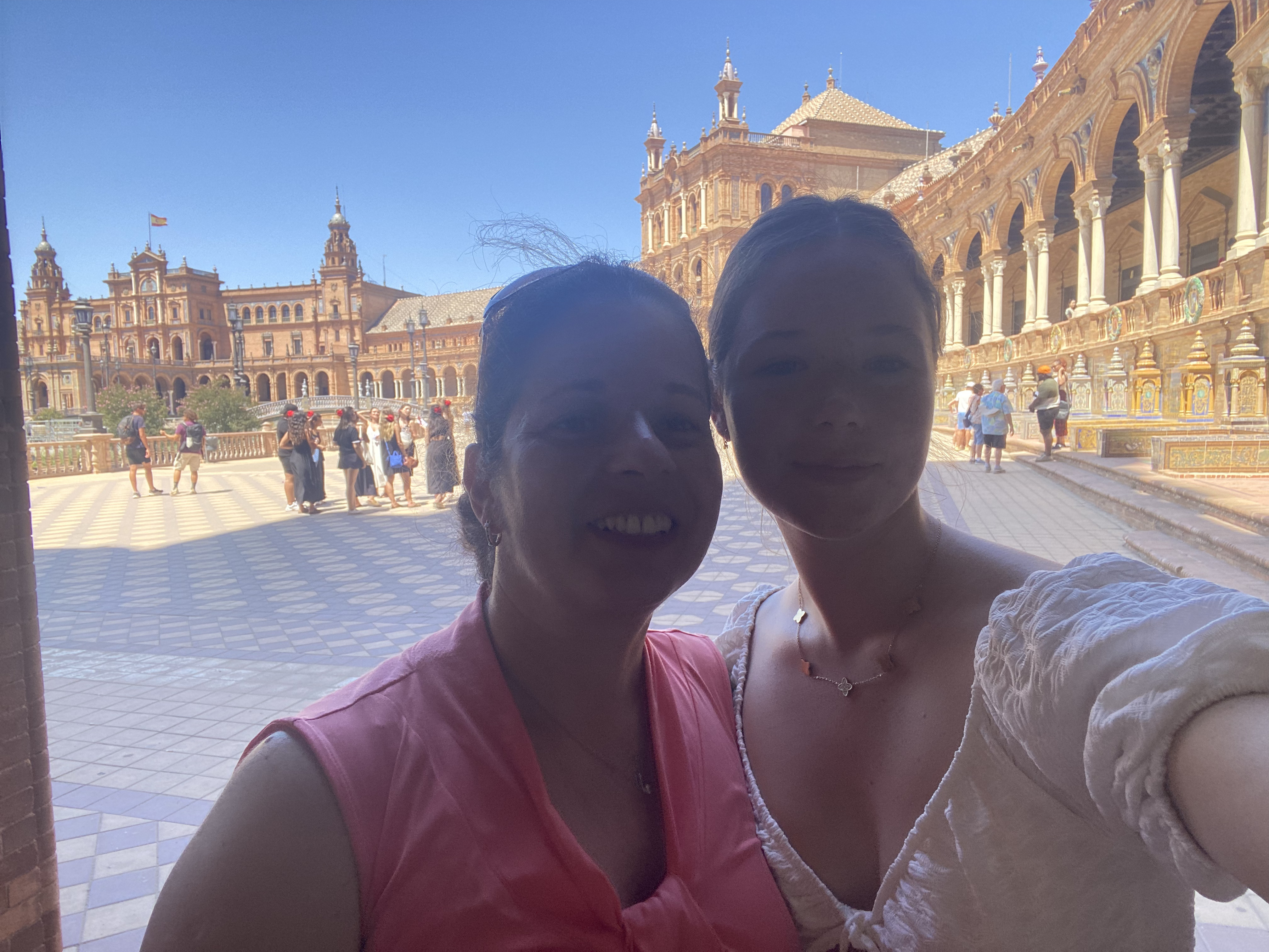 me and my mom in Spain