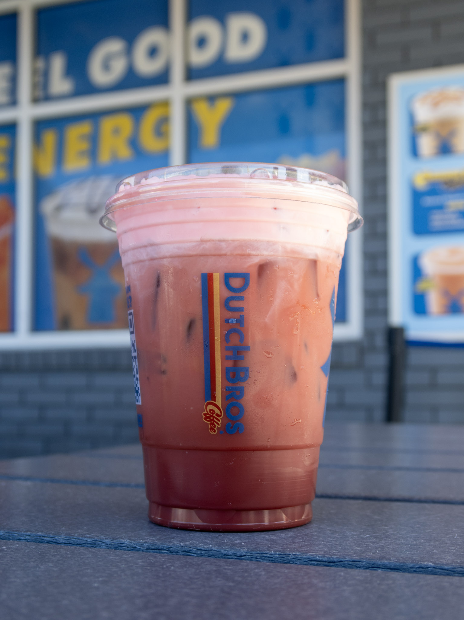 Pink mocha cold brew from Dutch Bros