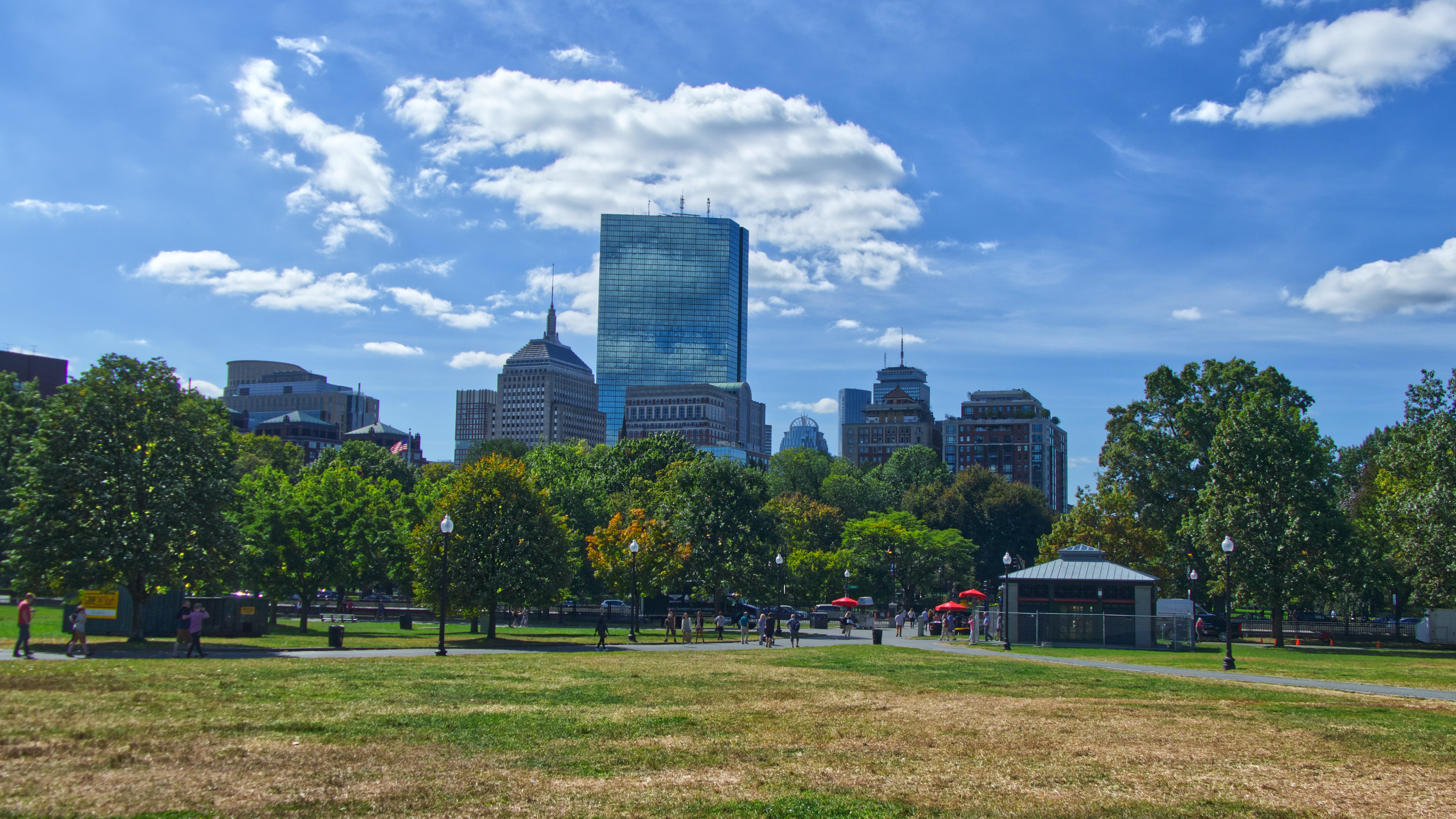Sunny day in the Boston Common