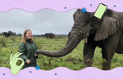 girl with elephant