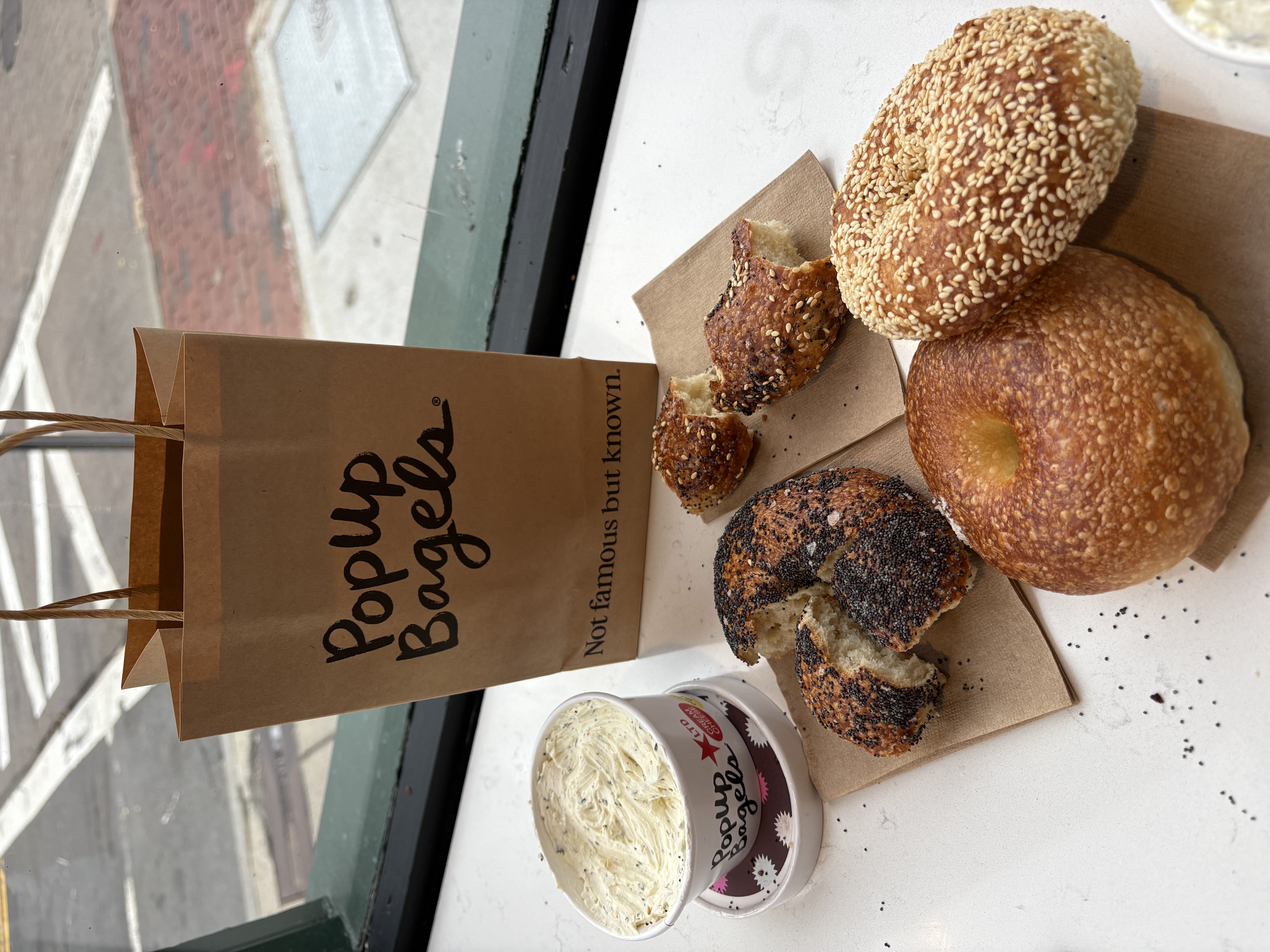Popup Bagels Spread