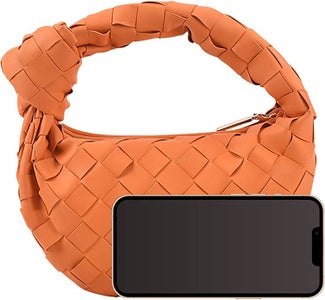 orange woven purse designer dupes