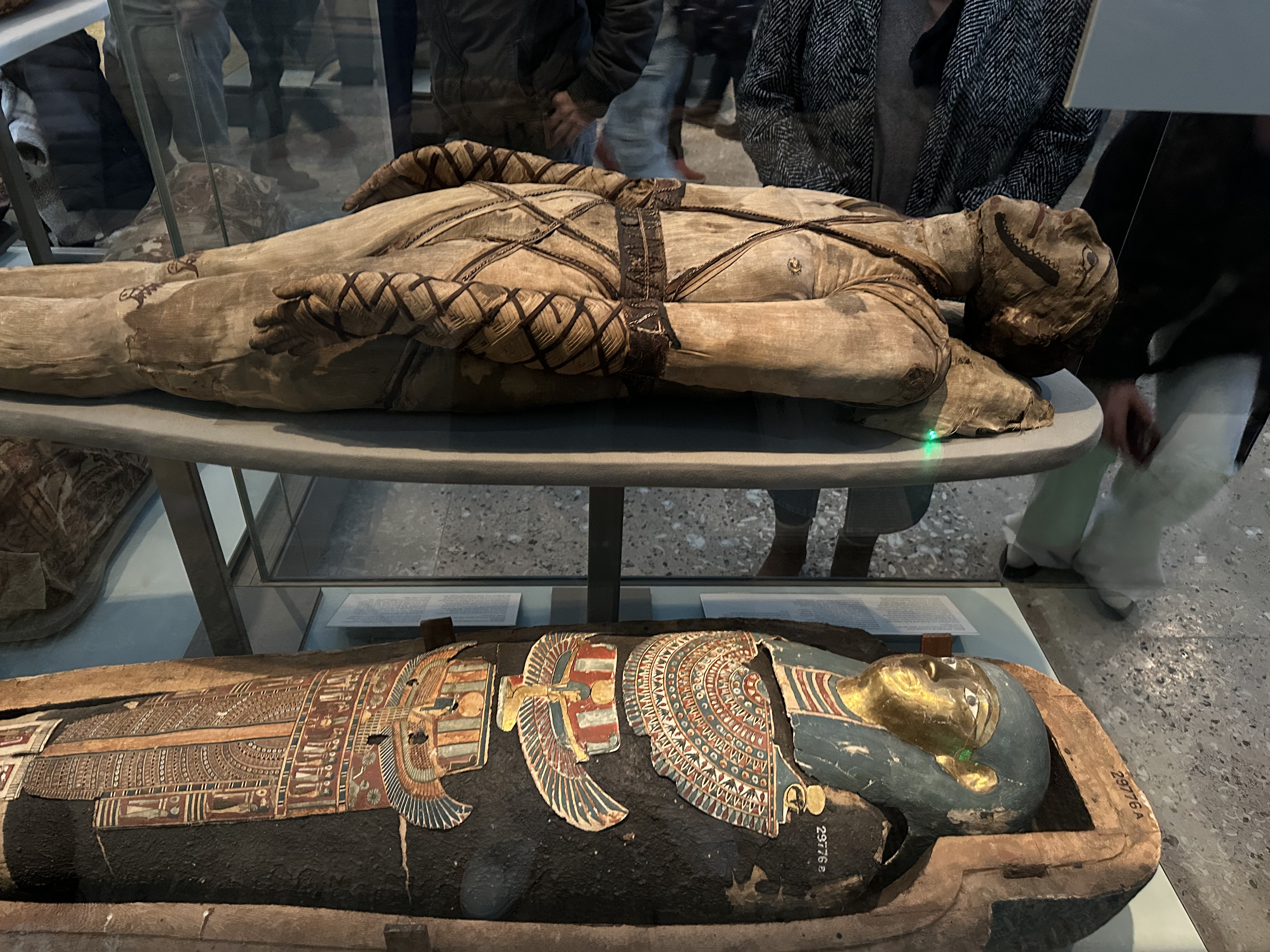 Two mummies at The British Museum