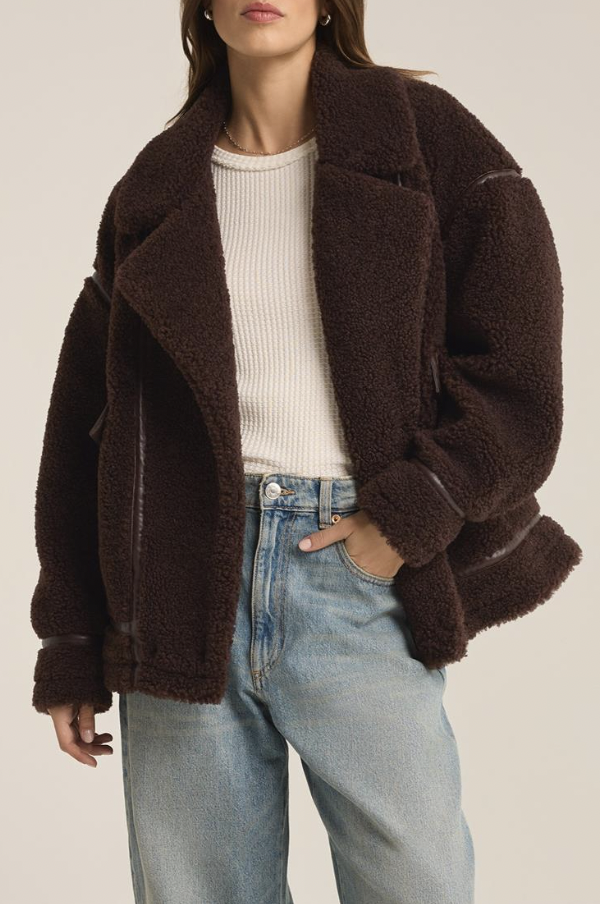 Brown Sherpa Coat