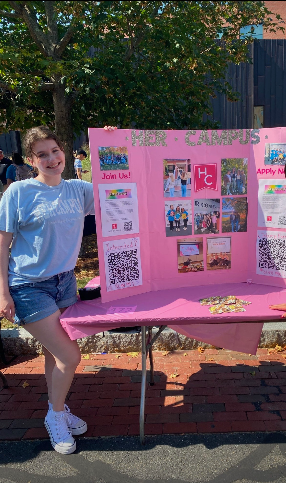 HC member at involvement fair