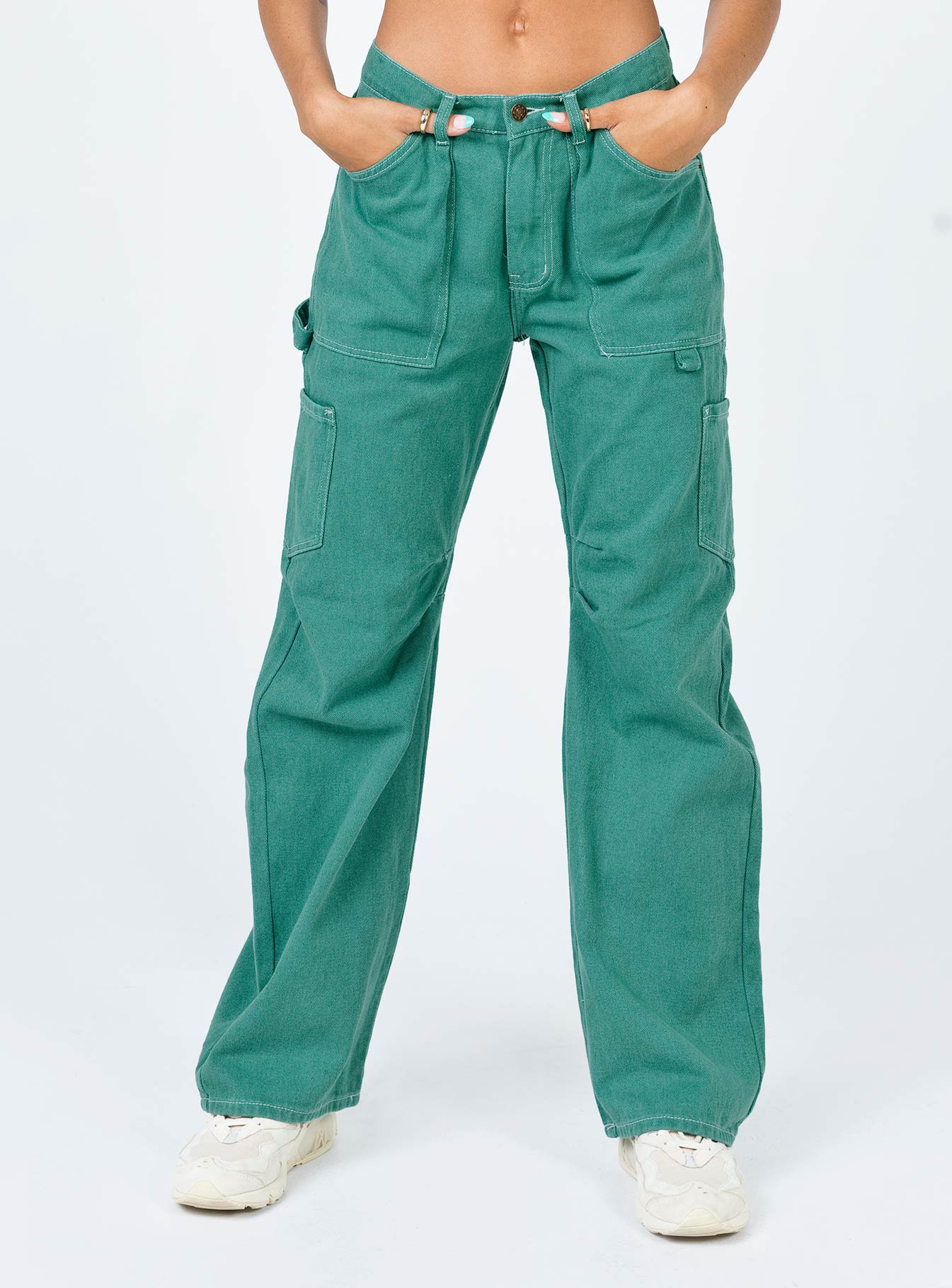Princess Polly Green Miami Vice Pants