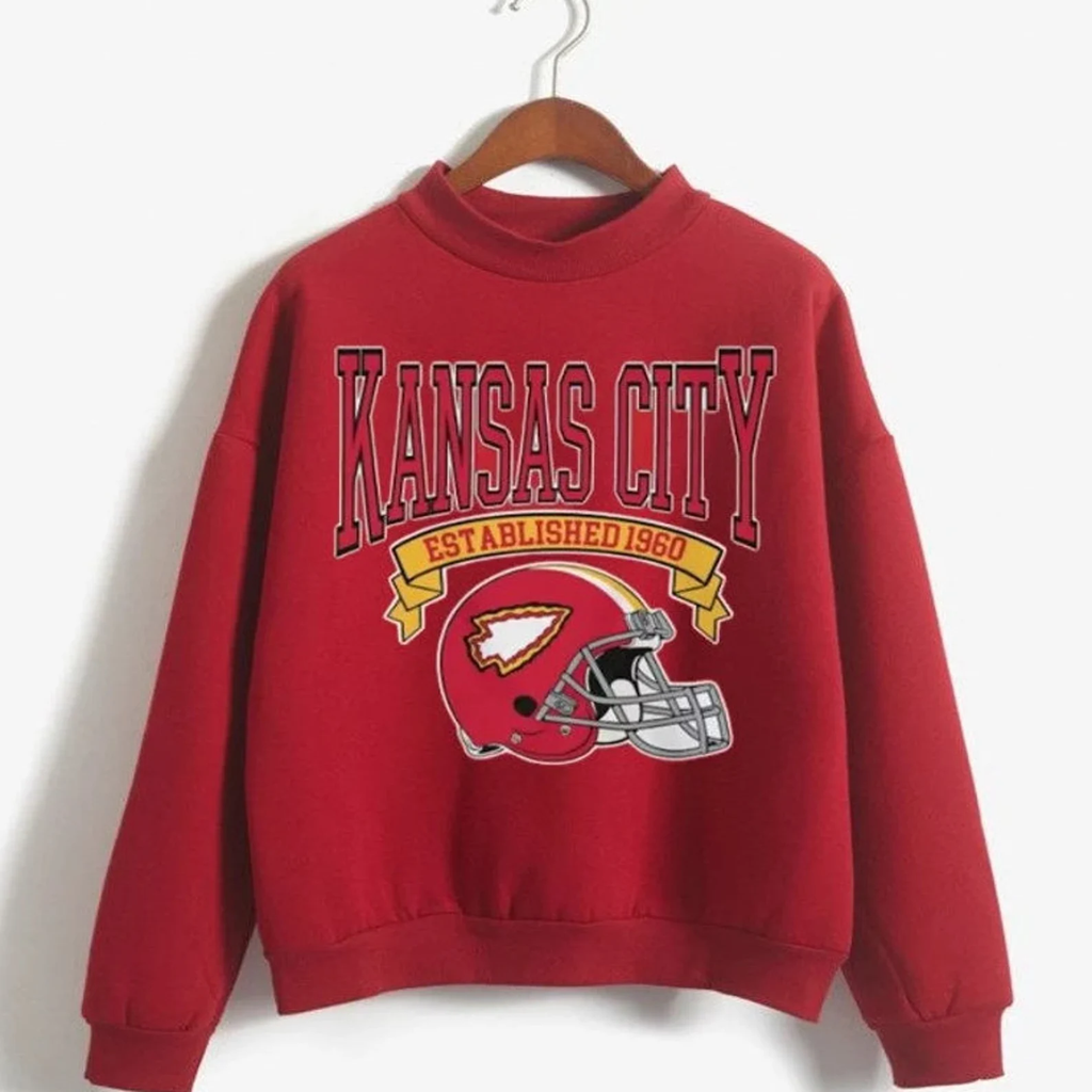 KC Chiefs Sweatshirt, Kansas City Chiefs Sweater, Chiefs Crewneck, Kansas  City Chiefs Shirt, Kansas City Football, Vinta