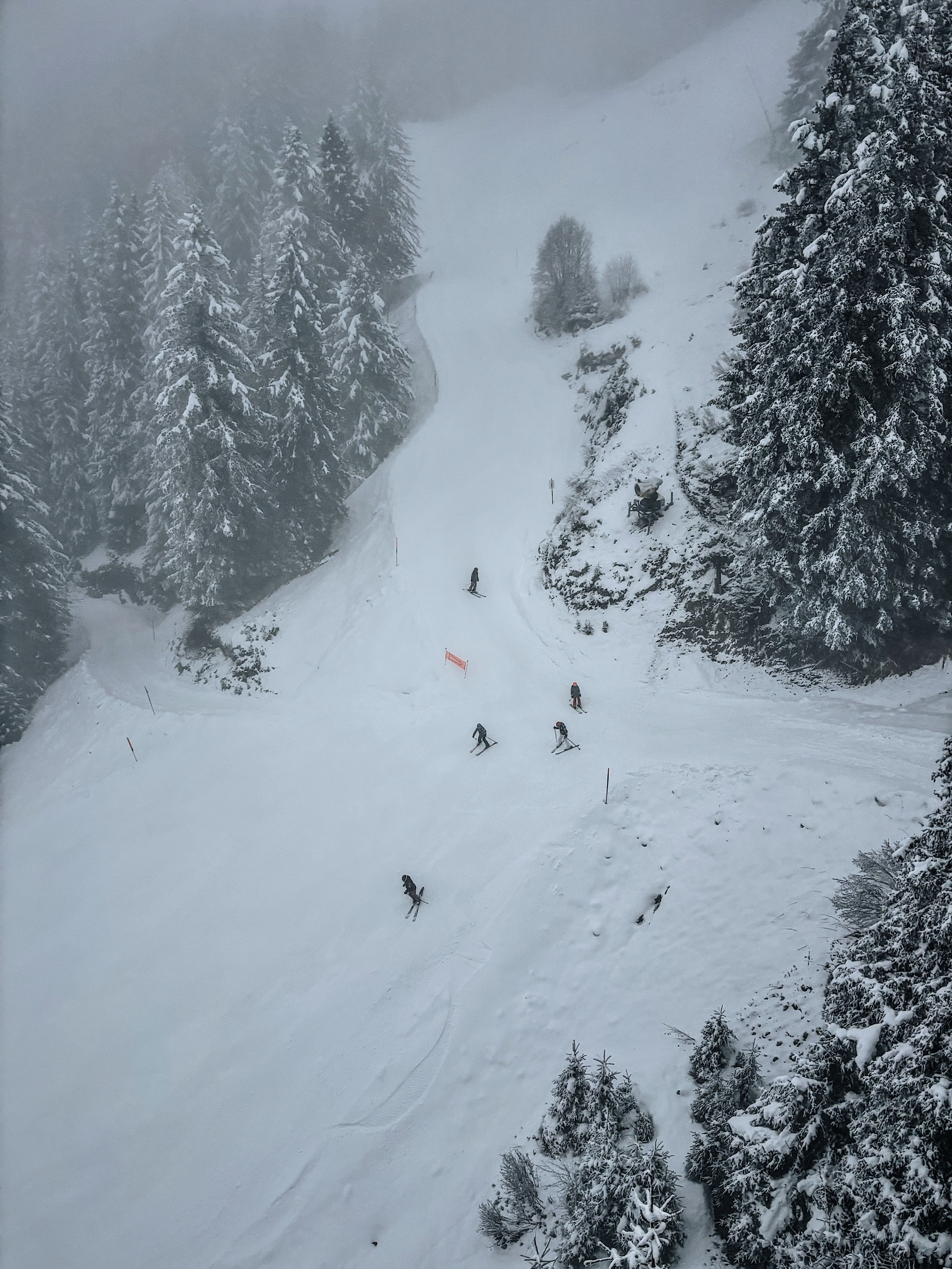 skiiers in Grindelwald, Switzerland