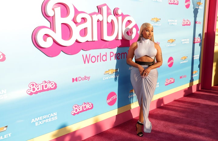 nicki minaj at barbie premiere