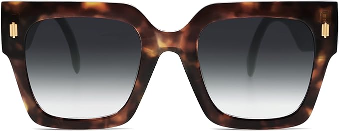 SOJOS Vintage Oversized Square Sunglasses