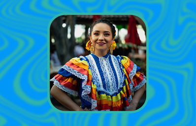 woman in traditional mexican dress