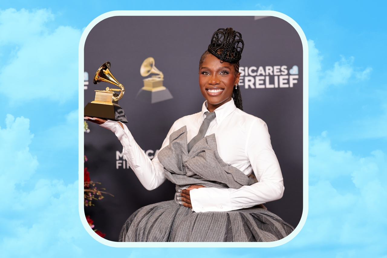Doechii posing in the press room during the 67th Annual GRAMMY Awards