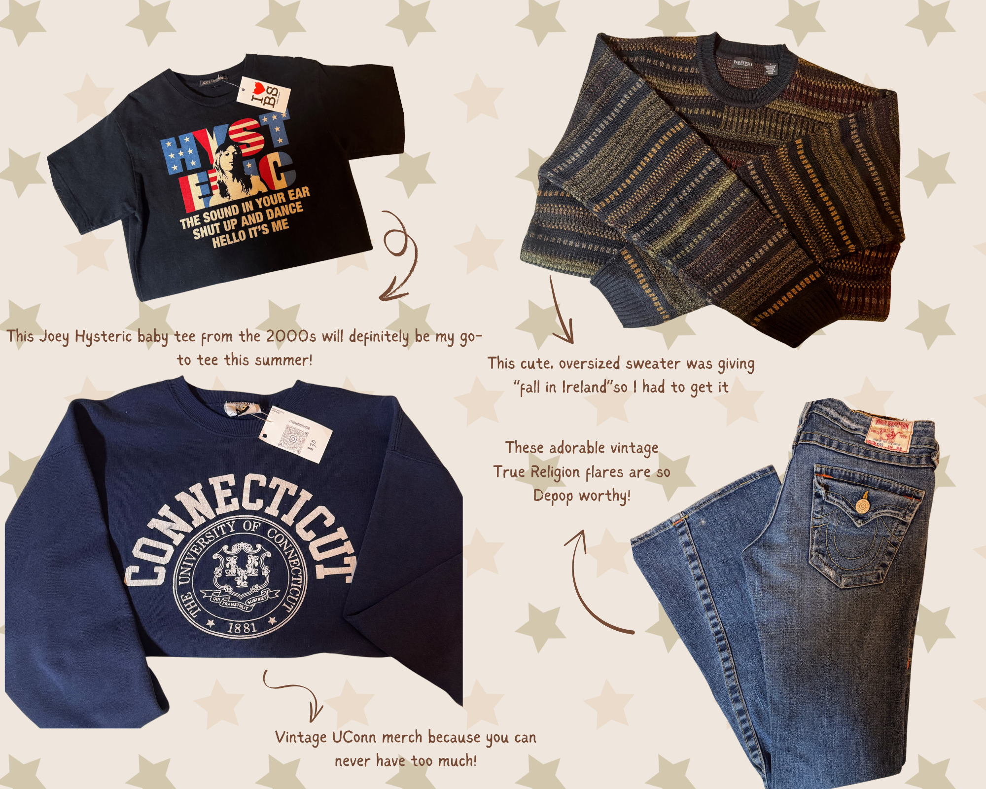 thrift market haul/mood board inspo