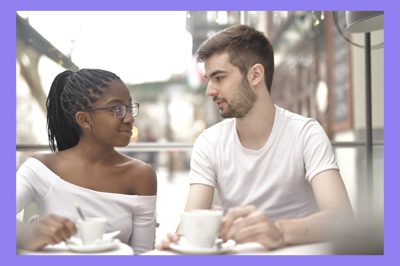 couple at a restaurant