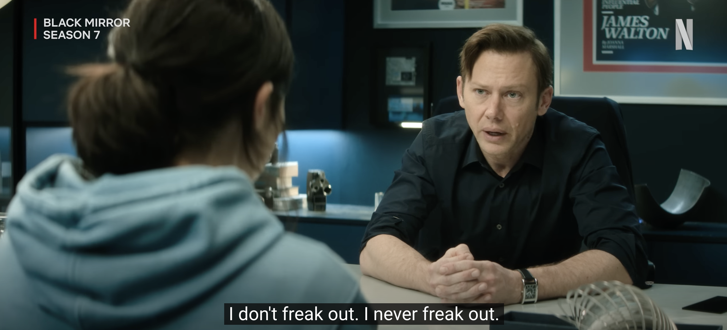 Screenshot of Netflix\'s Black Mirror Season 7 trailer