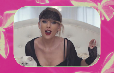 taylor swift in the \"blank space\" music video