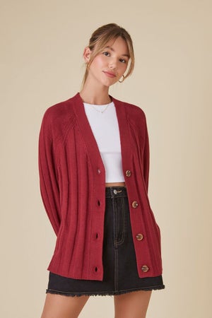 red cardigan for fall