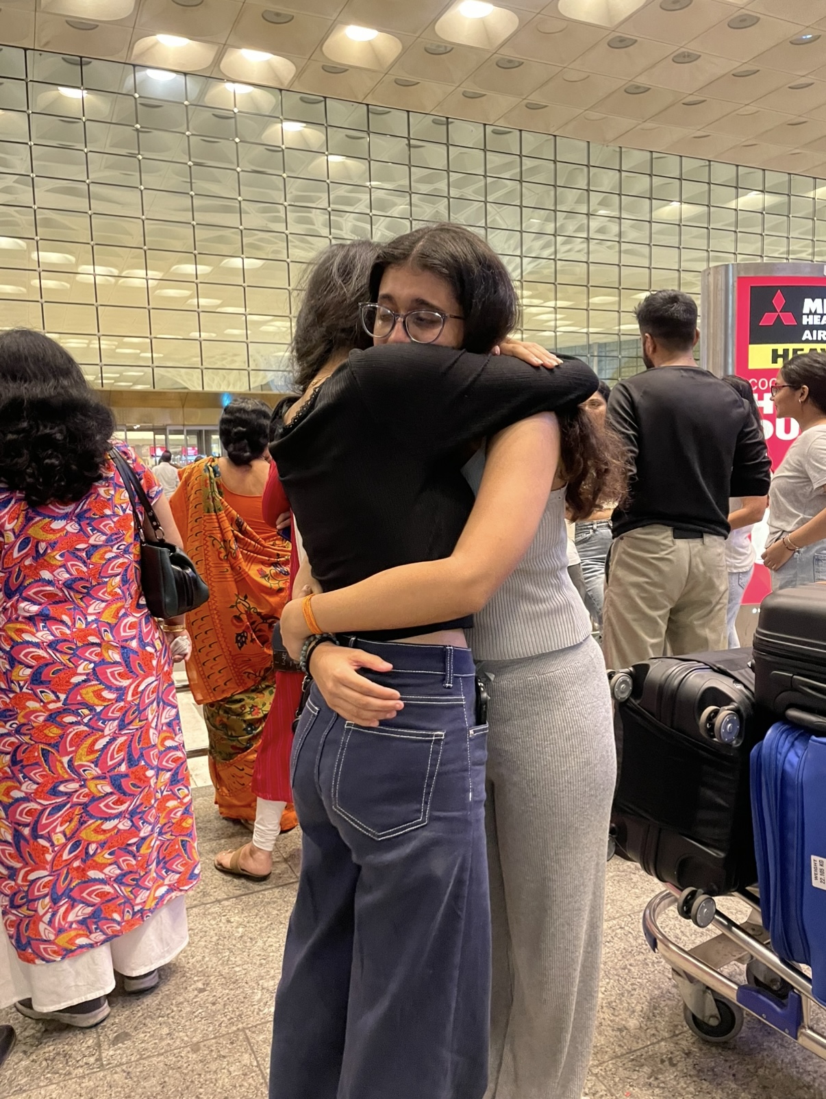 A picture of my best friend and I for an article I\'m writing about her.