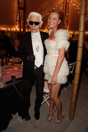 karl lagerfeld and blake lively