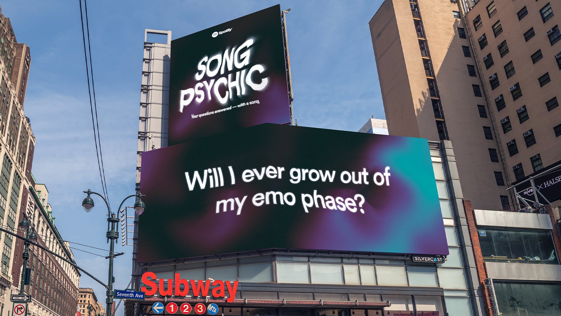 Spotify Song Psychic billboard \