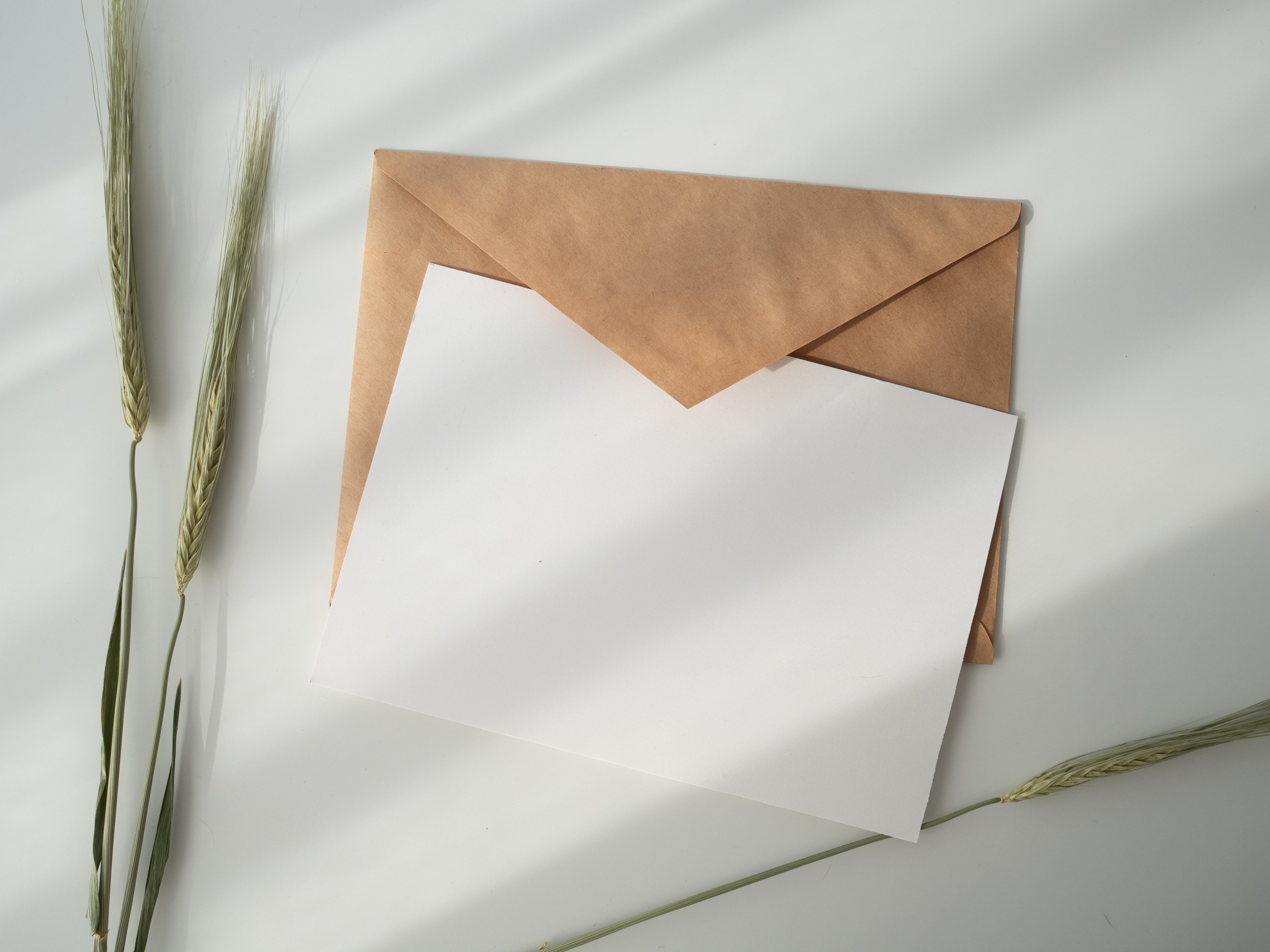 Letter and envelope