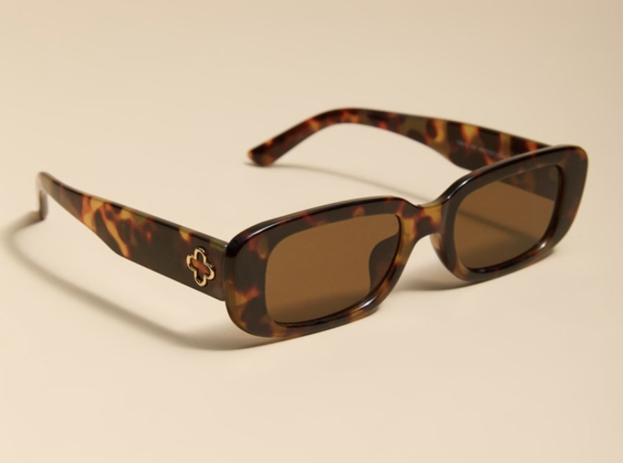 Julia Tort Shell Round Sunglasses