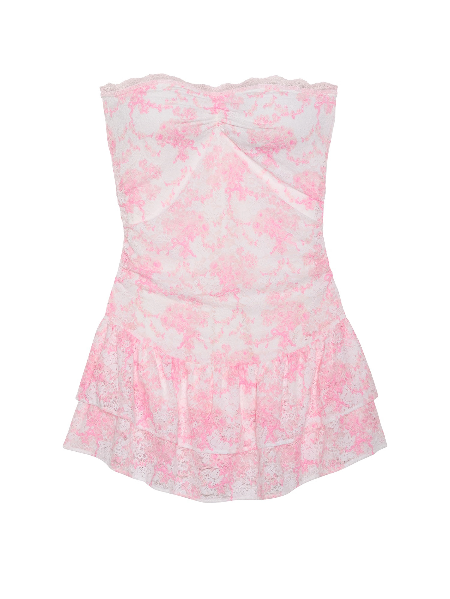 Pink x LoveShackFancy Floral Mini Dress