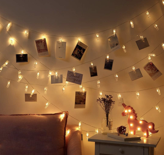 Dopheuor Photo Clip String Lights