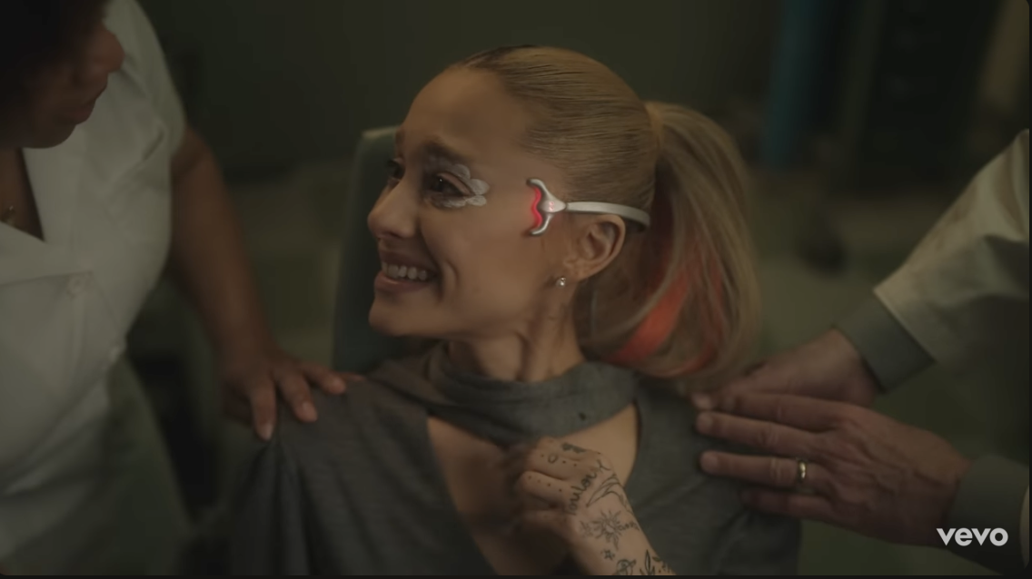 screenshot taken from Ariana Grande\'s \