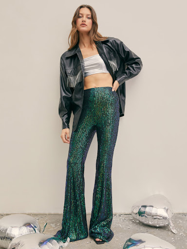 sequin pants coachella